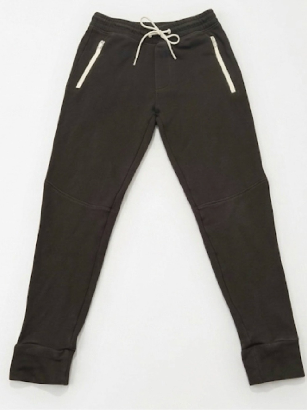 American Eagle Tech Fleece Joggers Black White Zip Men’s Small